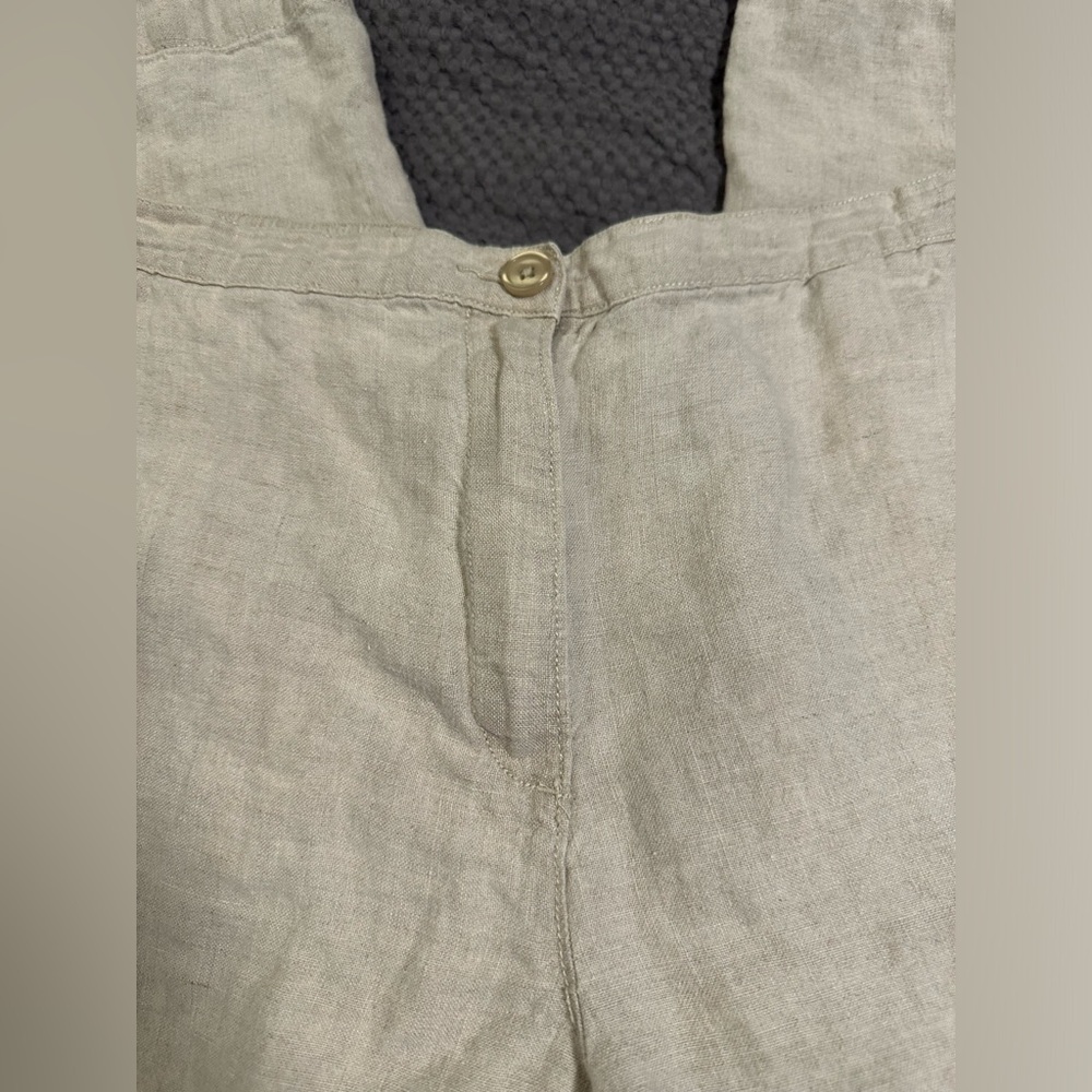 Women's Premium  100% Linen button up Pants - Picture 2 of 8